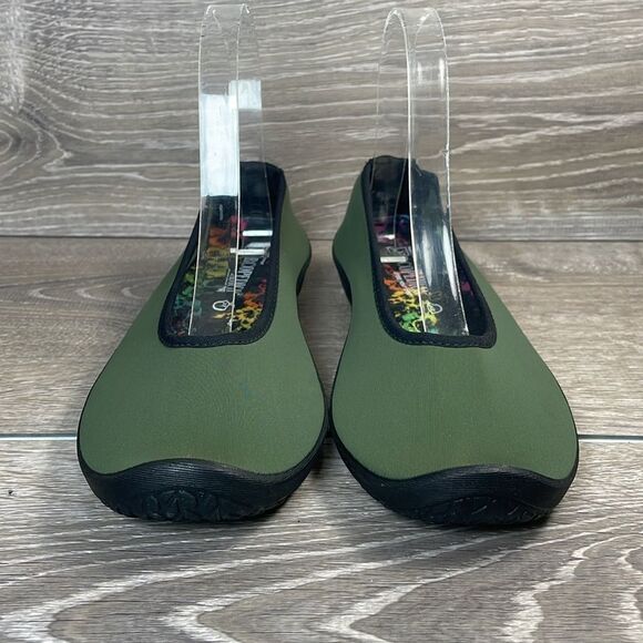 A’Rcopedico Lolita Women's Sz 6.5/EU 37 Green Stretchy Slip On Ballet Flats - Picture 2 of 13